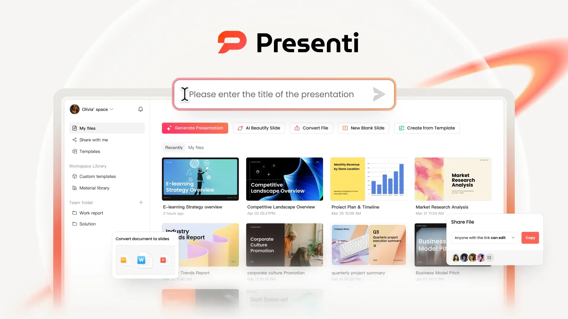 Presenti AI Plus Account (1 User, 1 Month)
